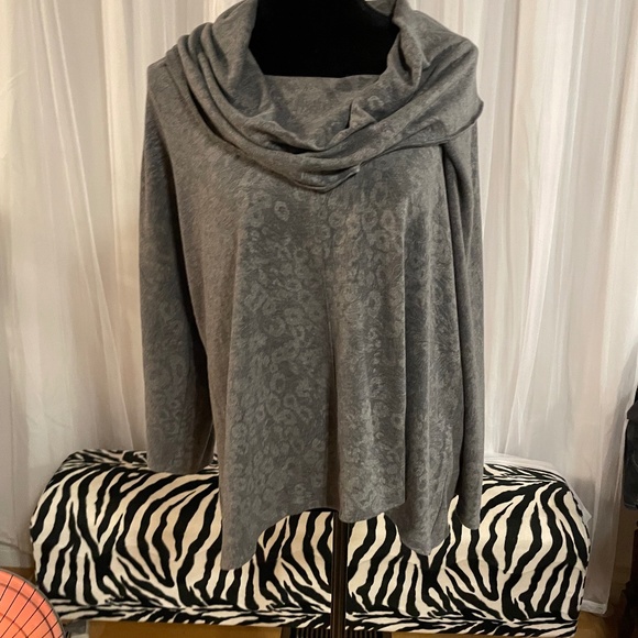 Sejour Size 2X Grey Cowl Neck Sweater - Picture 1 of 6